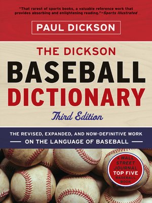 cover image of The Dickson Baseball Dictionary ()